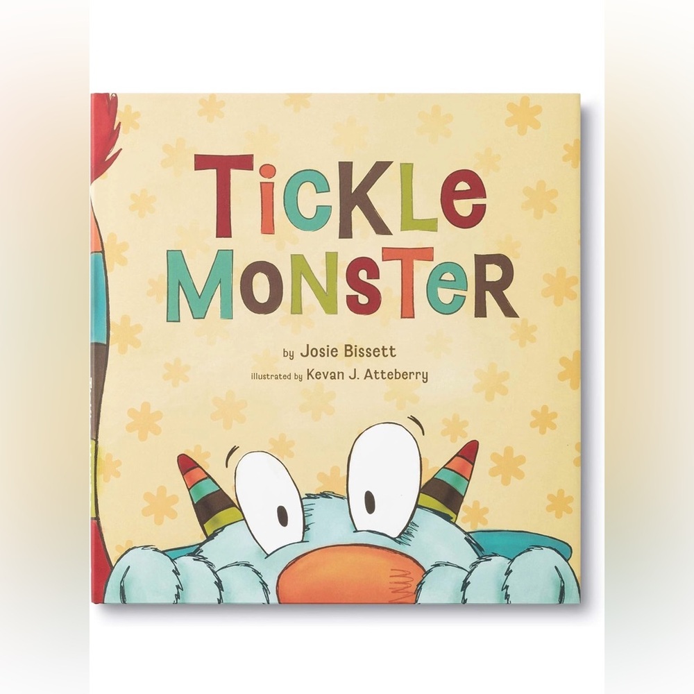 Tickle Monster Book by Josie Bissett Hardcover with Tickle Mitten